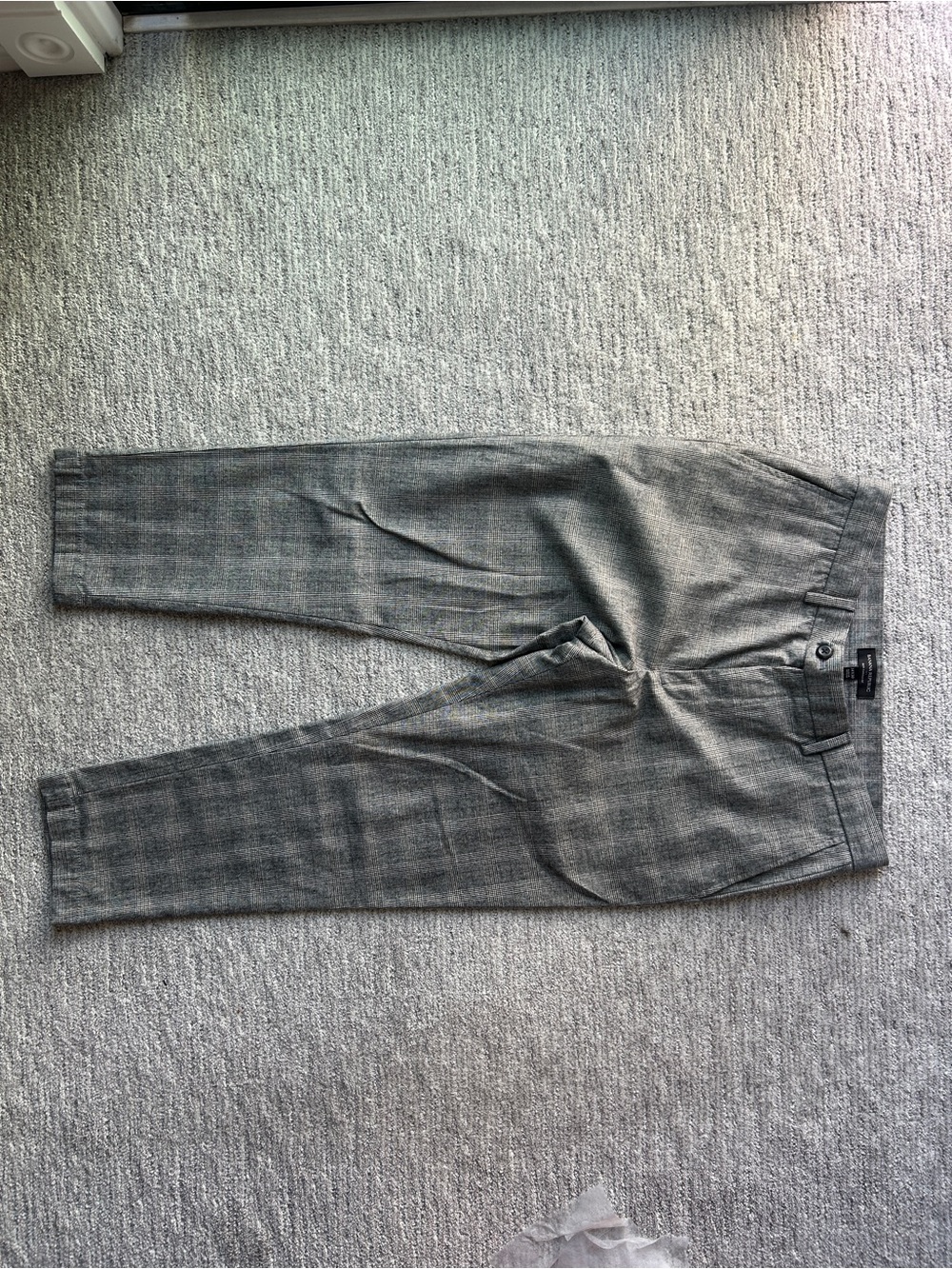 Banana Republic Gray Glen Plaid Dress Pants